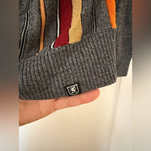 Stacy Adams Vintage Men’s Look Knit HALF Zip Pullover Sweater, Sz XL - Picture 5 of 15